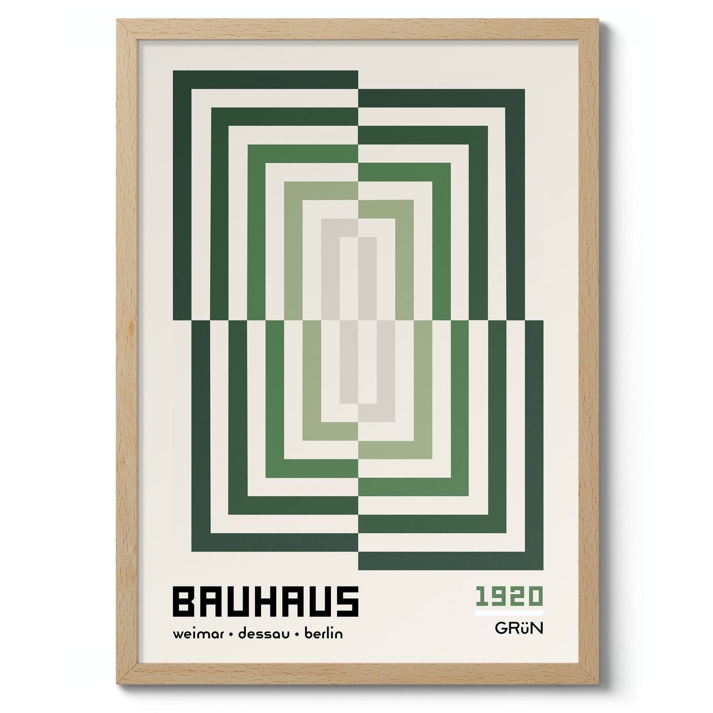 Rectangular Illusion, in Green