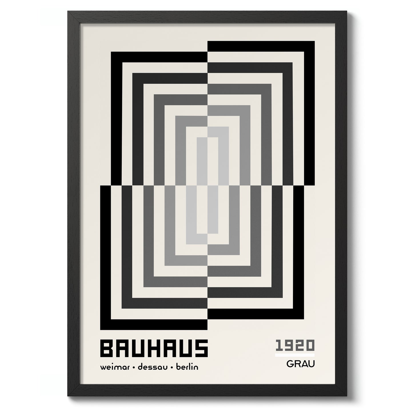 Rectangular Illusion, in Black & White