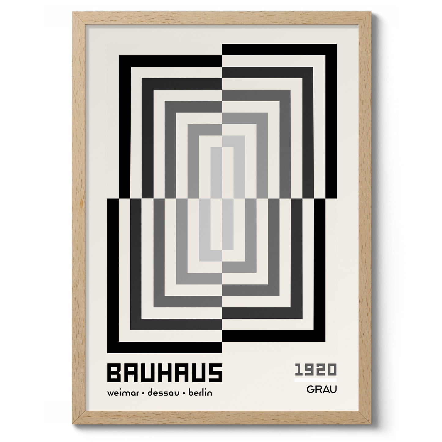 Rectangular Illusion, in Black & White