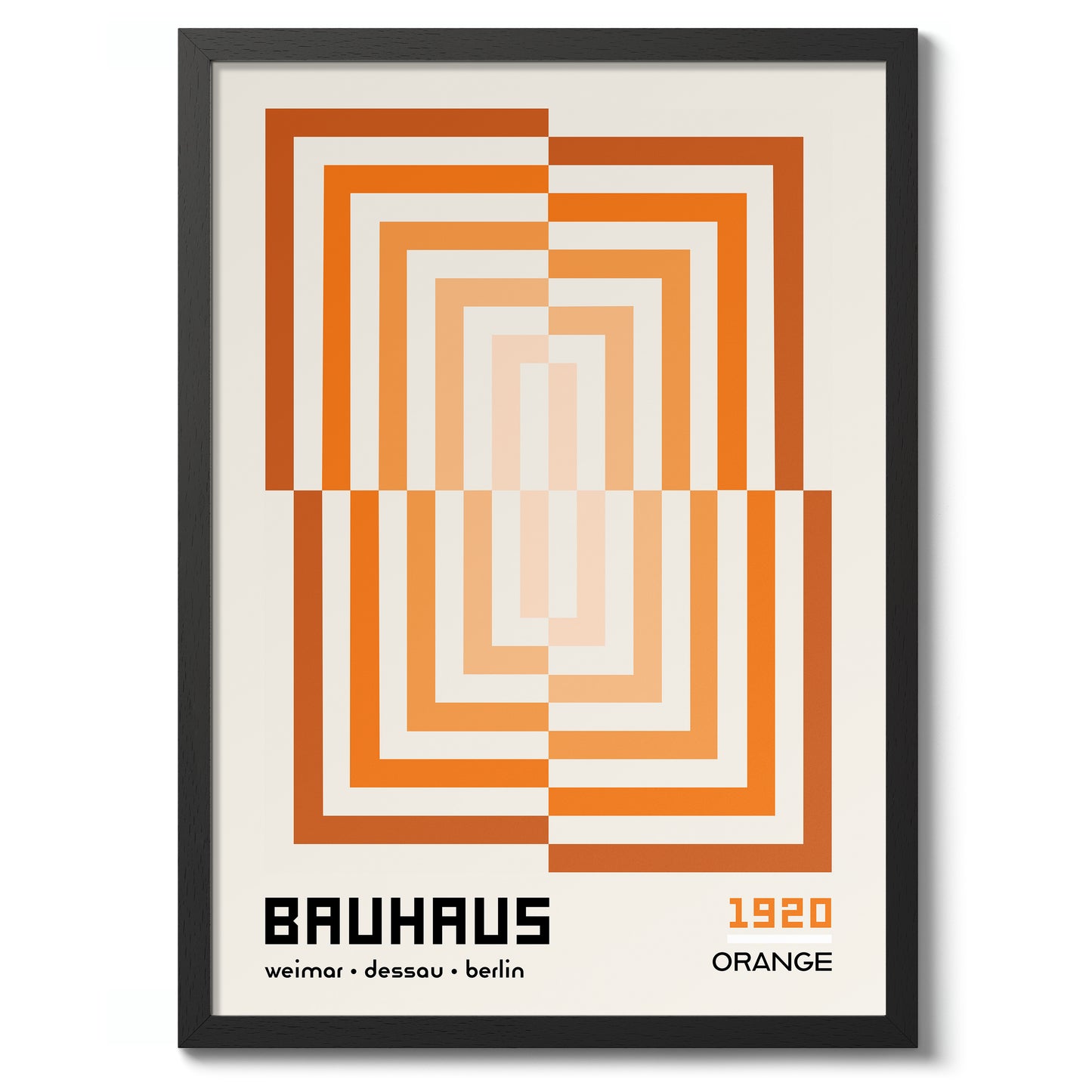 Rectangular Illusion, in Orange