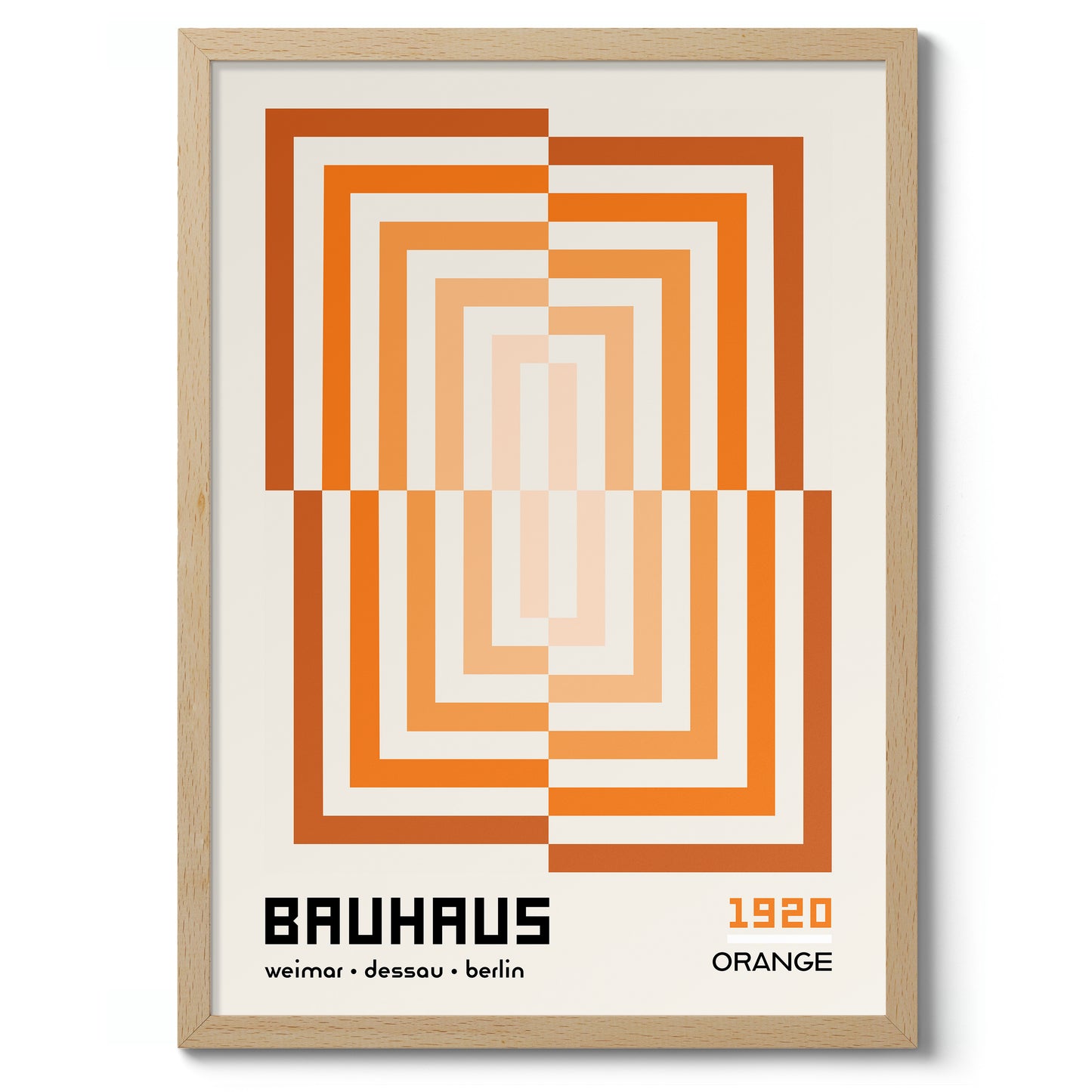 Rectangular Illusion, in Orange