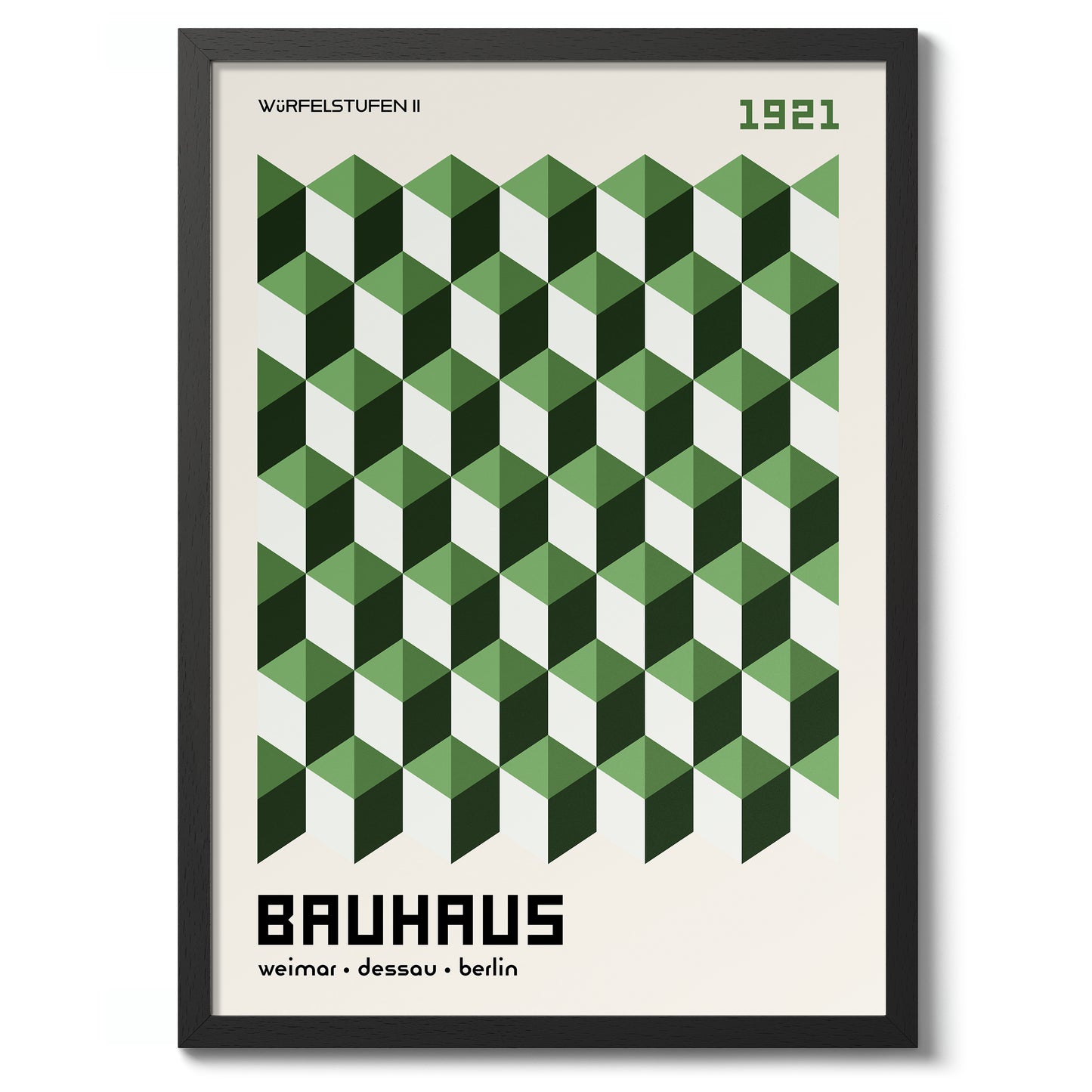 Würfelstufen, in Green