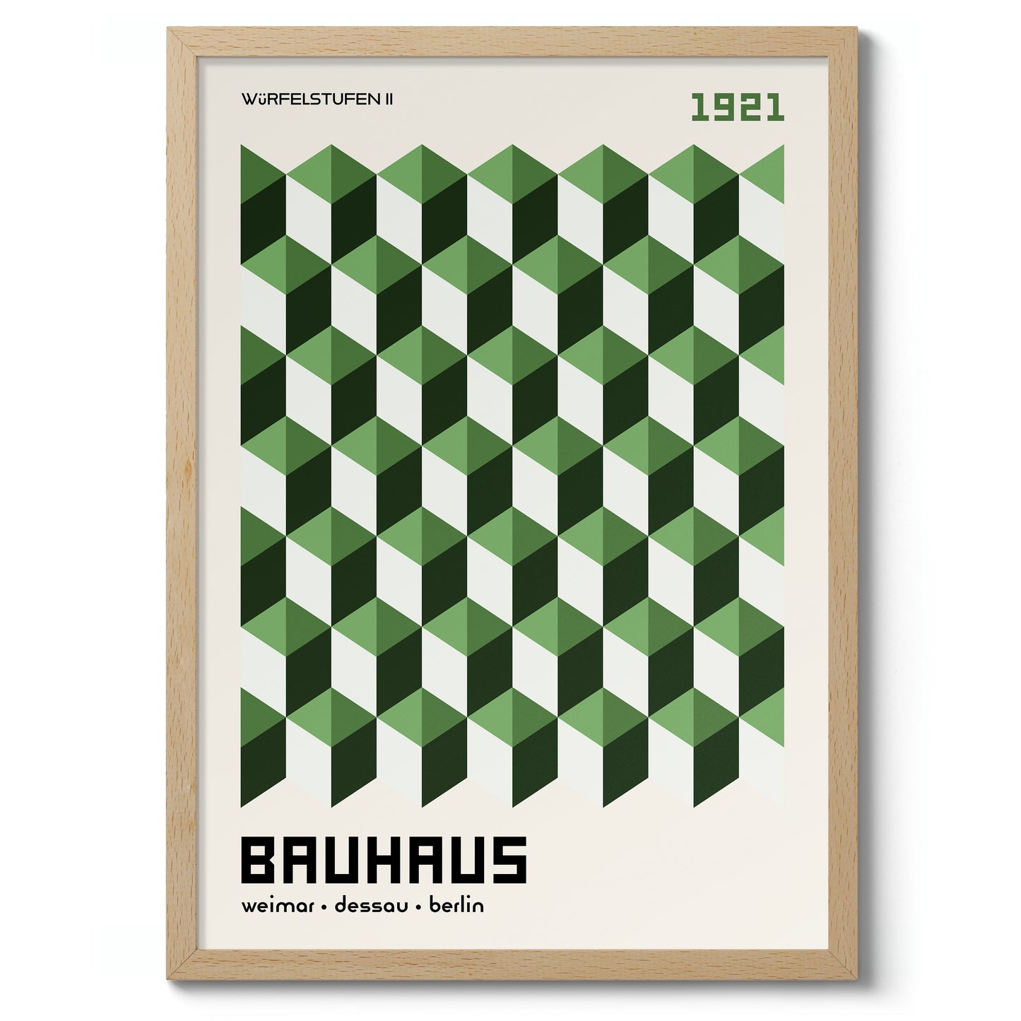 Würfelstufen, in Green