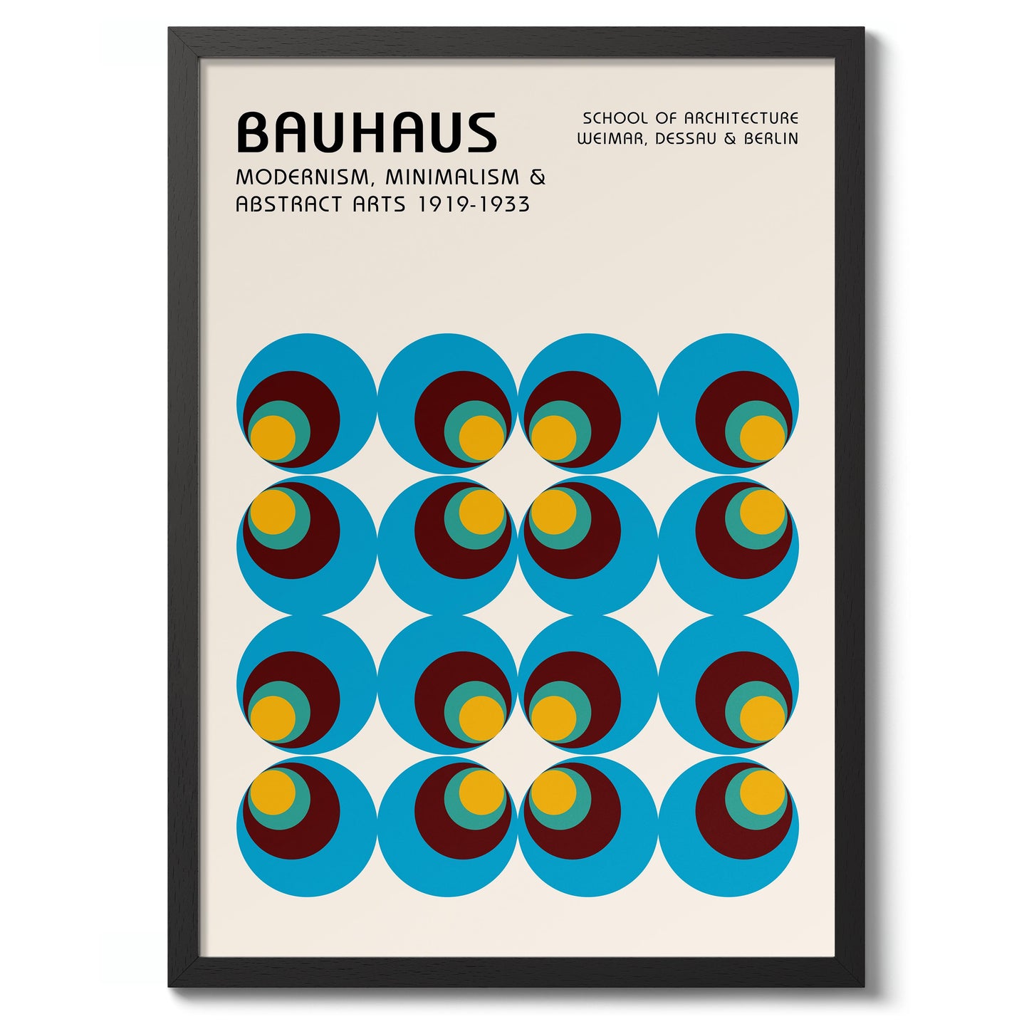 Blaue & grüne konzentrische Kreise