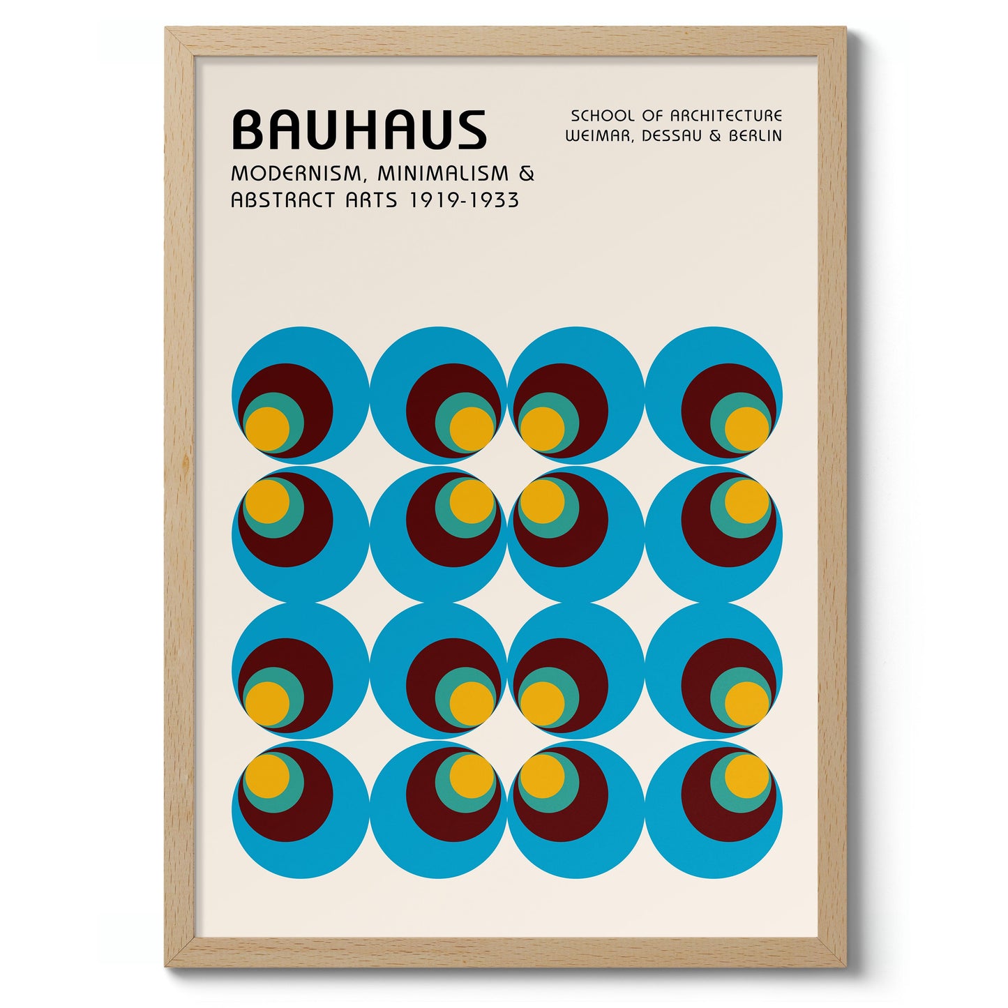 Blaue & grüne konzentrische Kreise