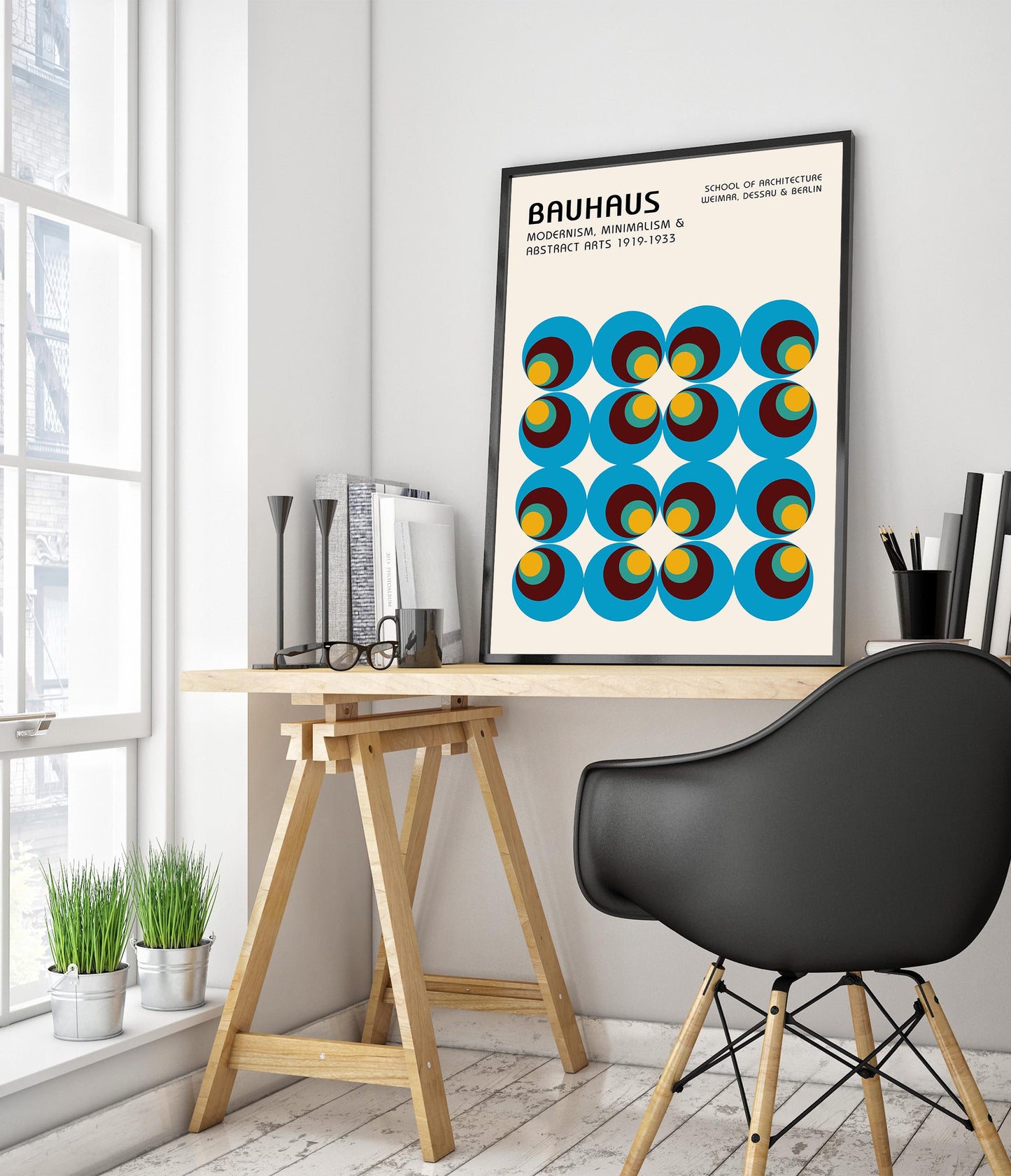 Blaue & grüne konzentrische Kreise