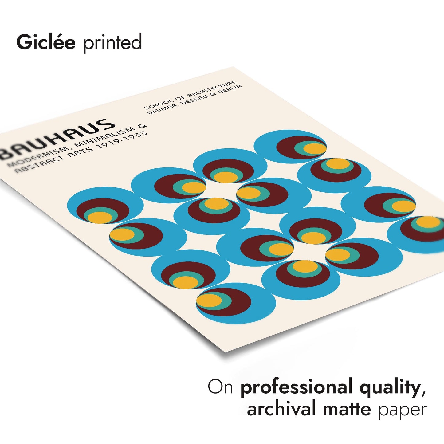 Blaue & grüne konzentrische Kreise