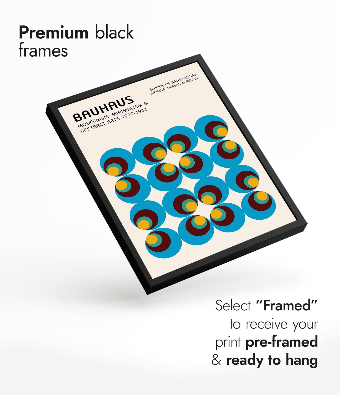 Blaue & grüne konzentrische Kreise