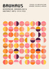 Pink & Orange Circles print