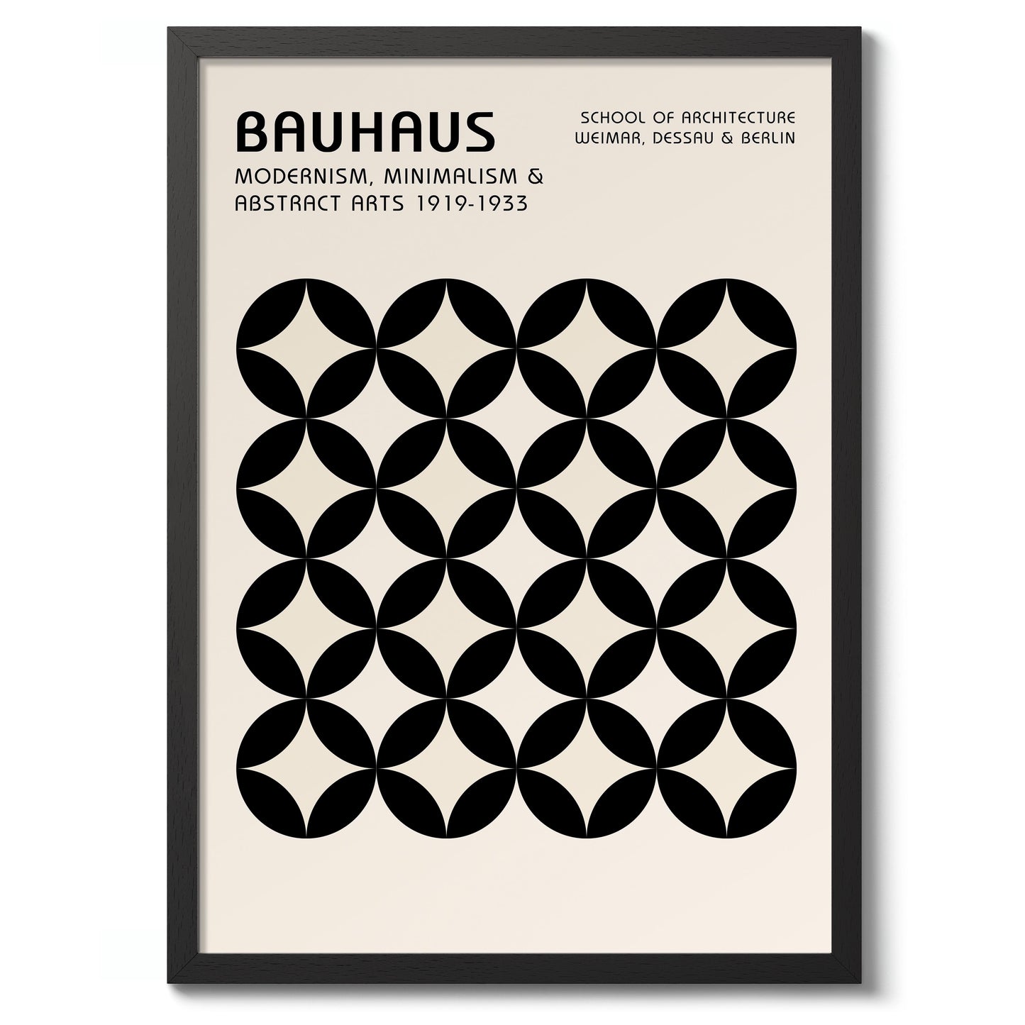 Géométrie circulaire noire