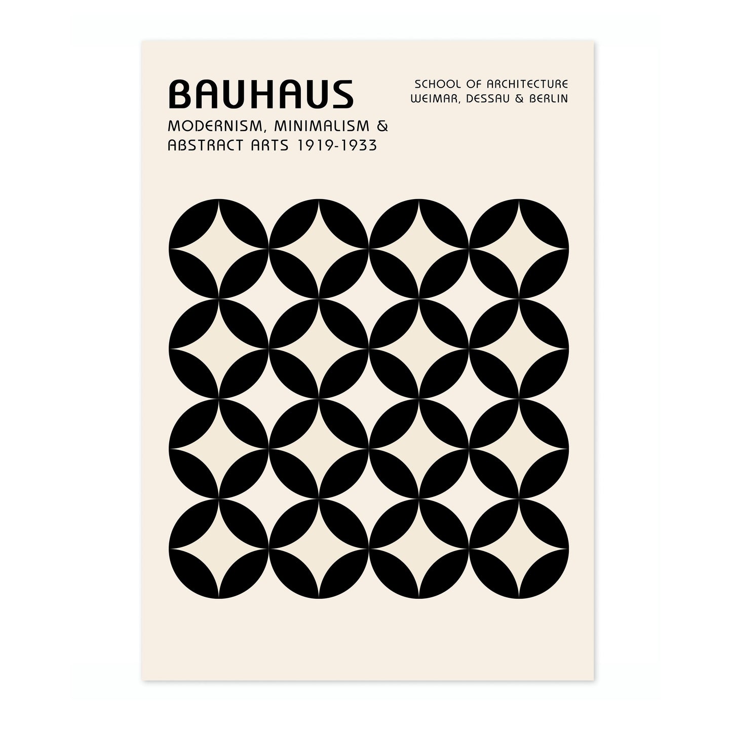 Géométrie circulaire noire