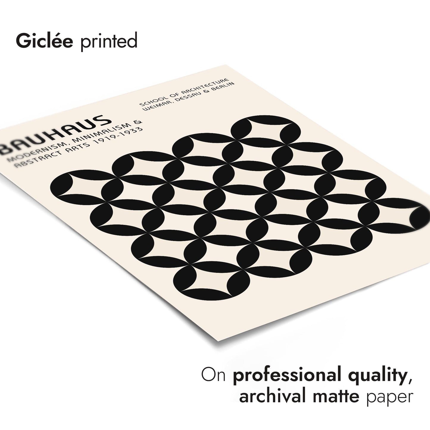 Géométrie circulaire noire