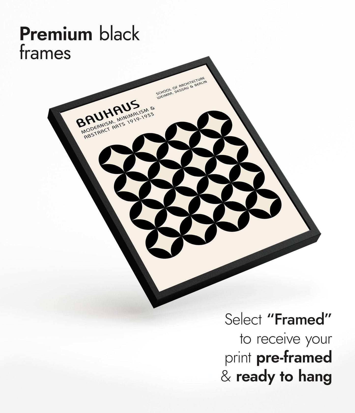 Géométrie circulaire noire