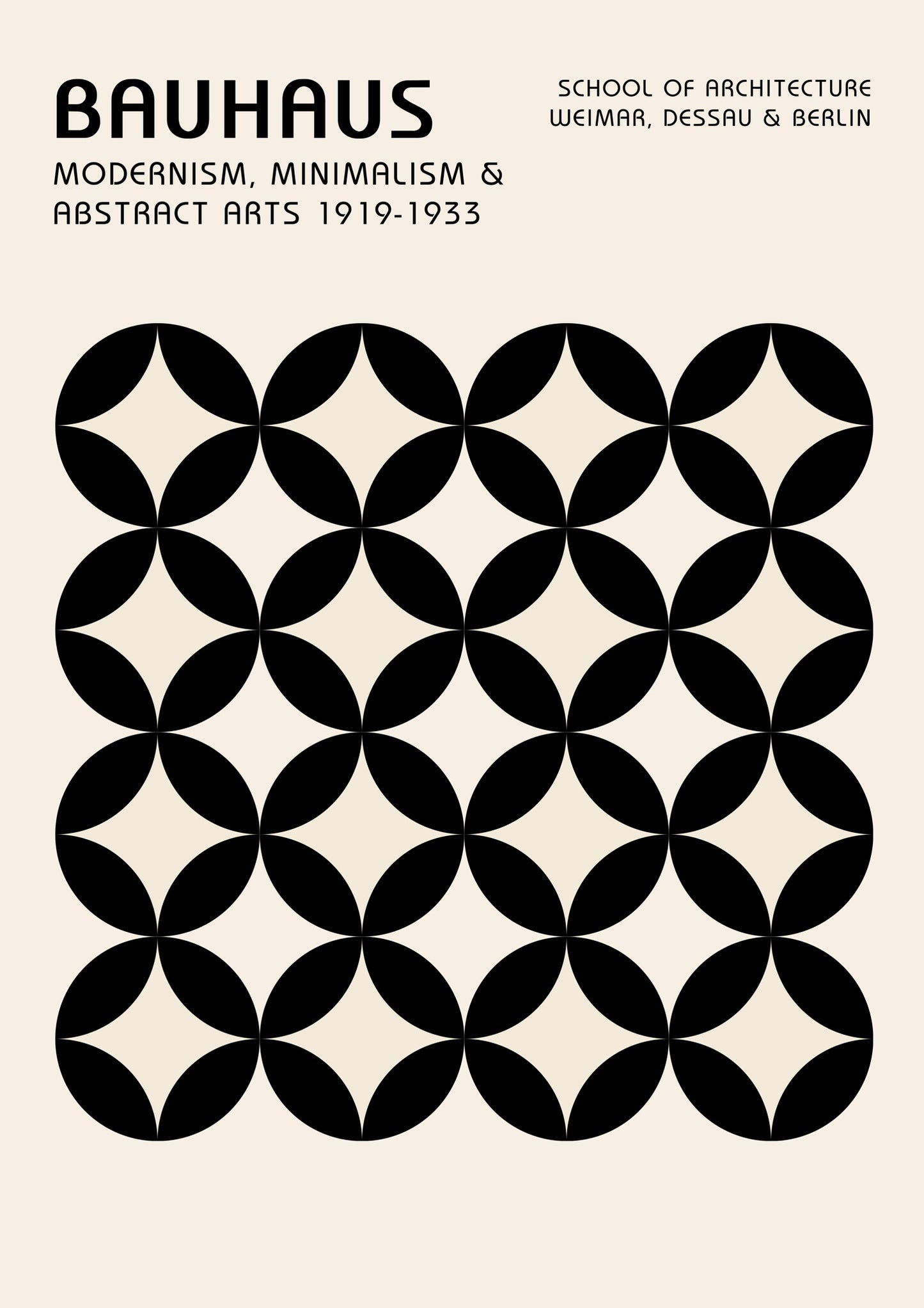 Géométrie circulaire noire