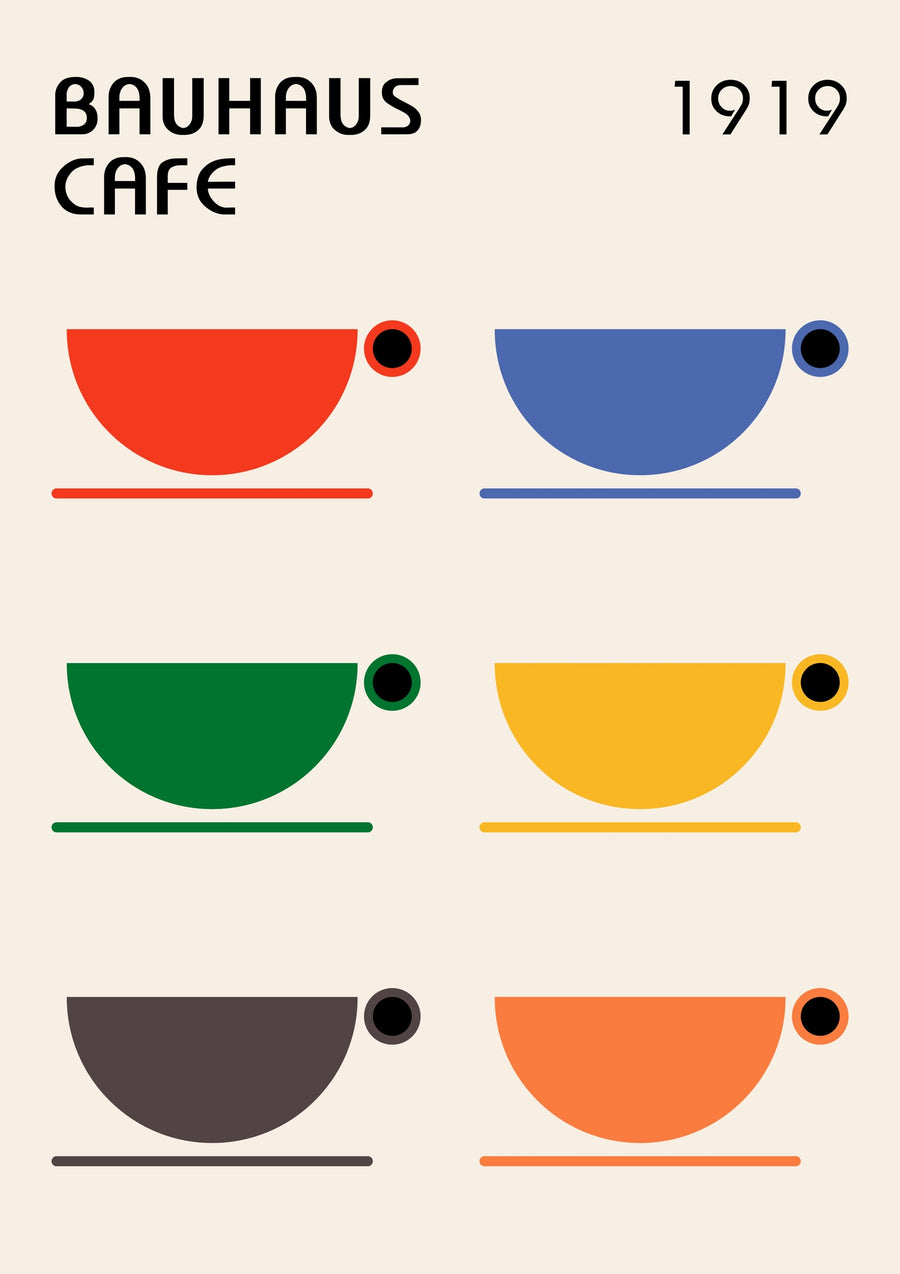 Bauhaus Cafe - Print Only frame