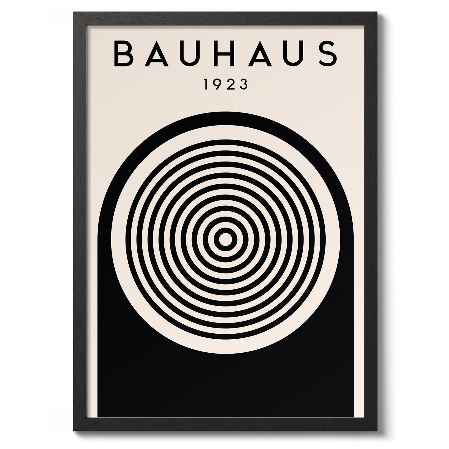 Cercles, noir sur blanc