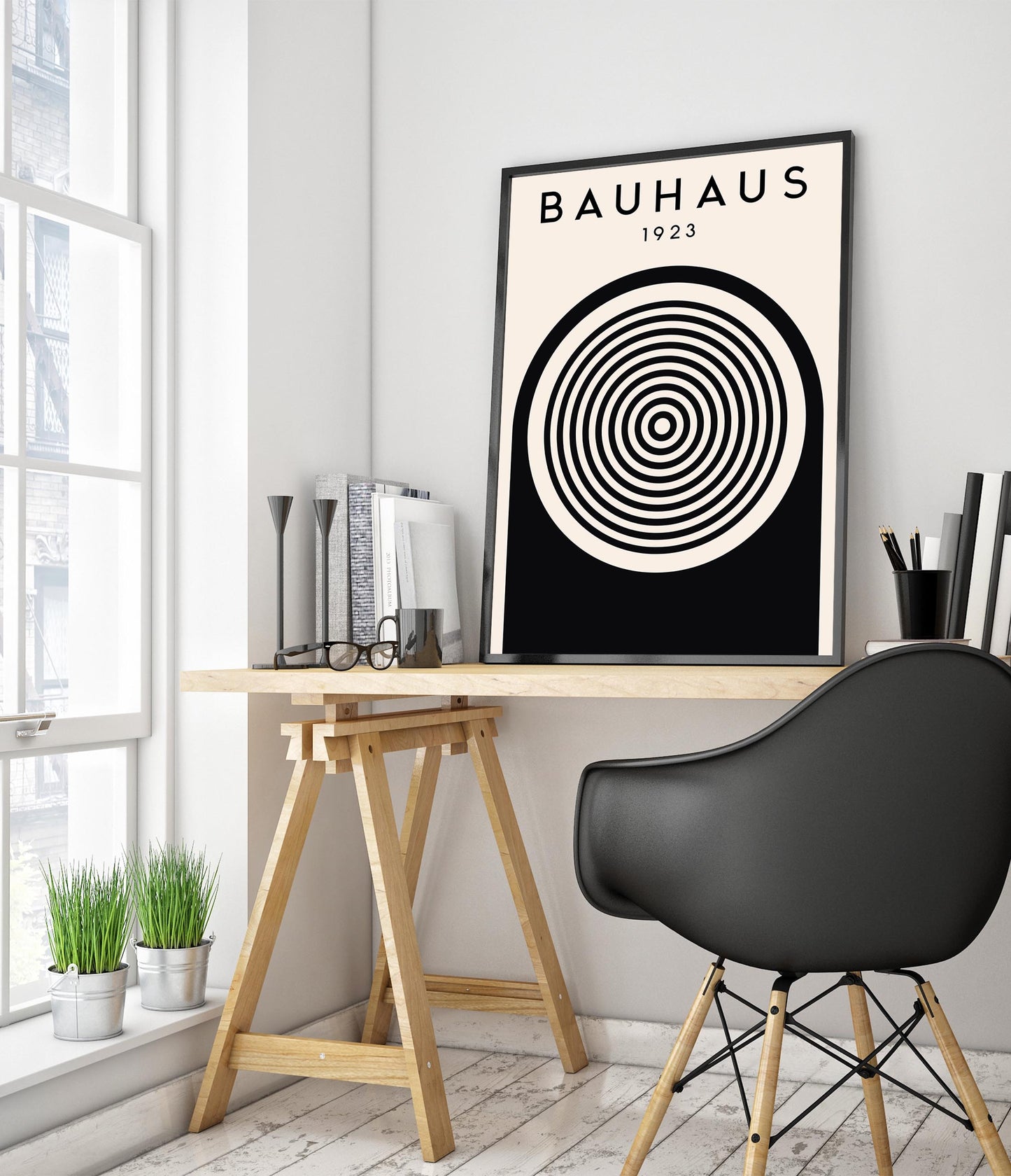 Cercles, noir sur blanc