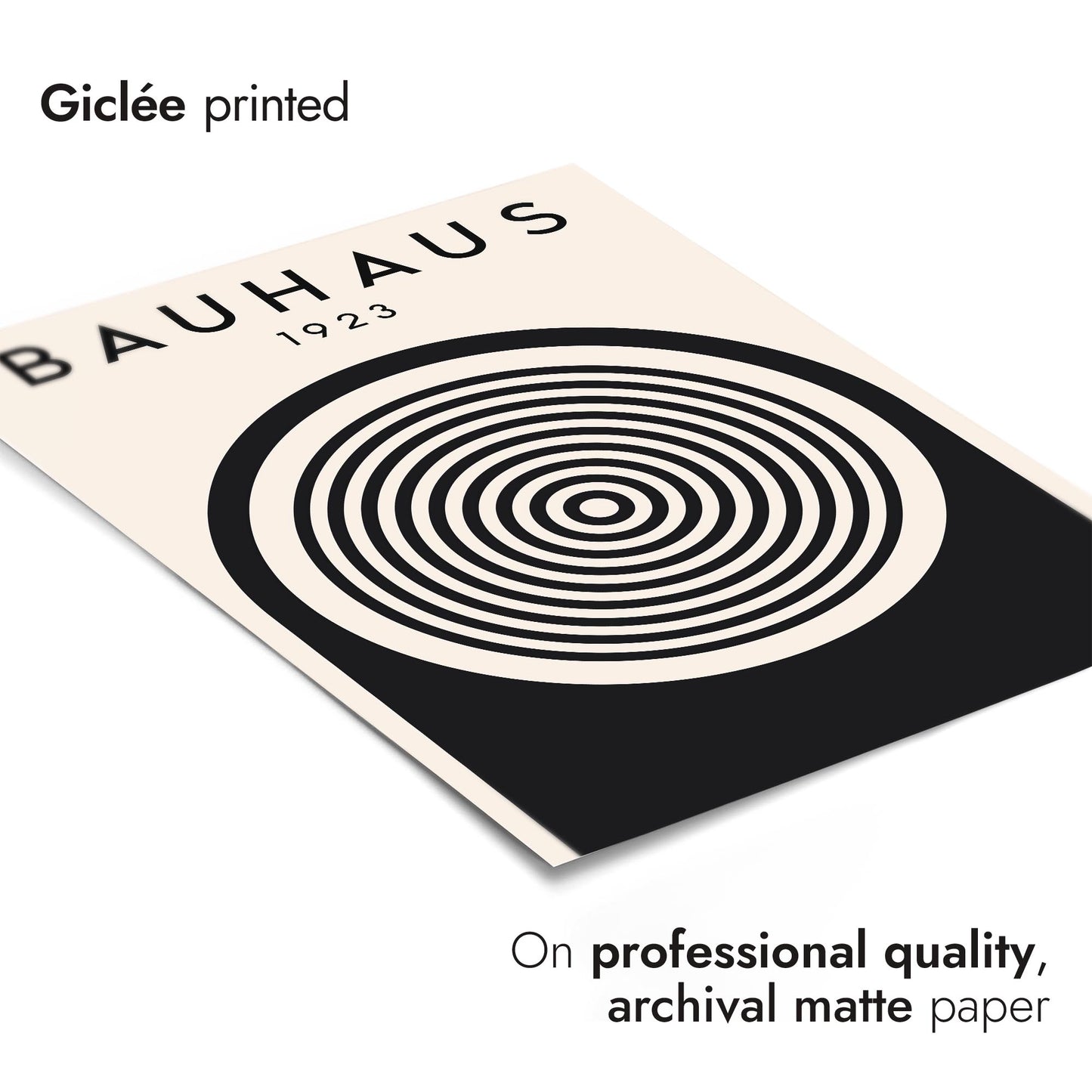 Cercles, noir sur blanc