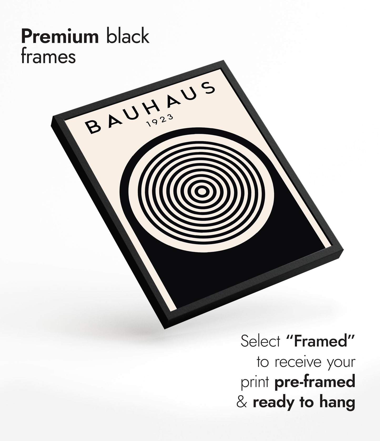 Cercles, noir sur blanc