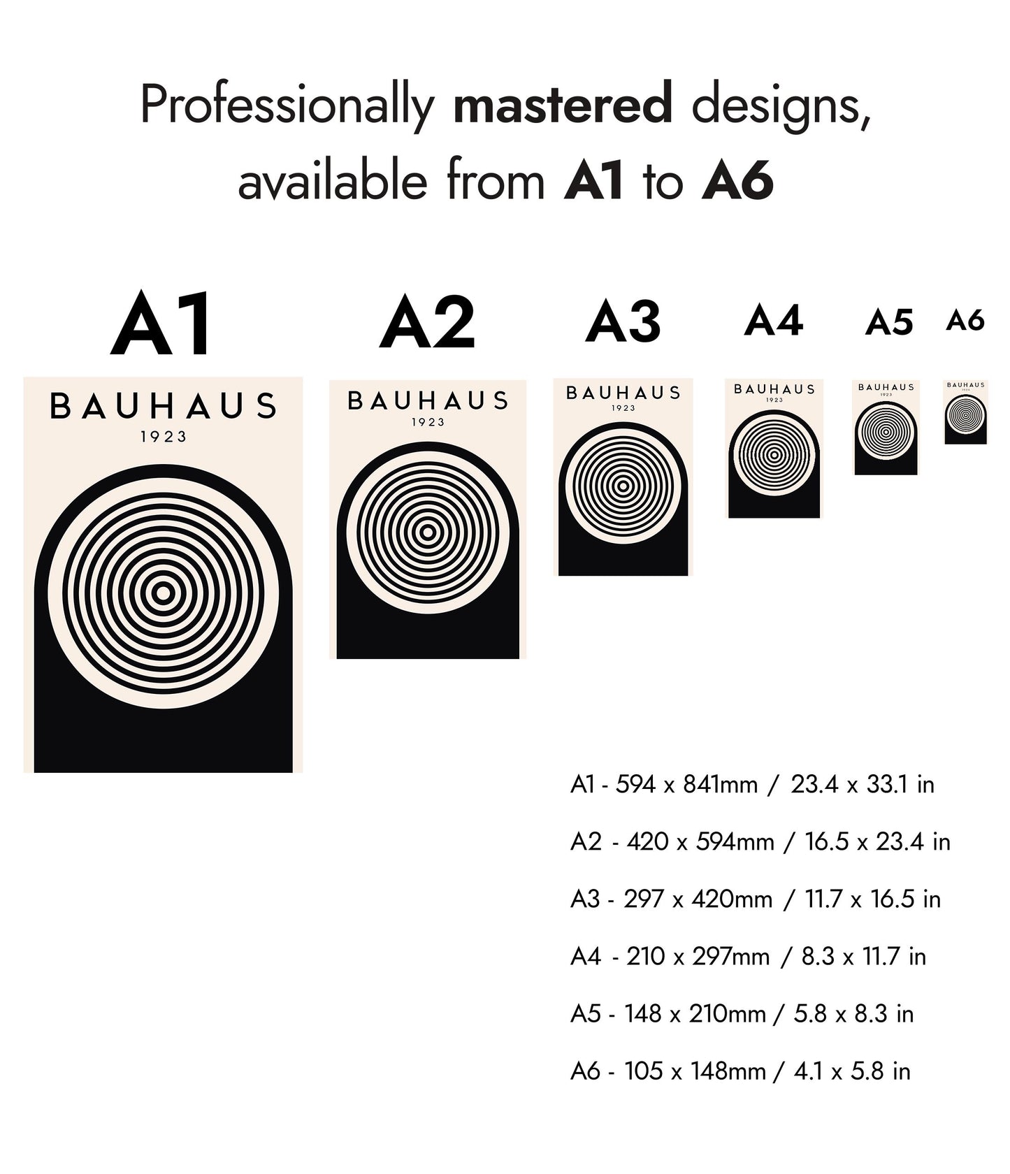 Cercles, noir sur blanc