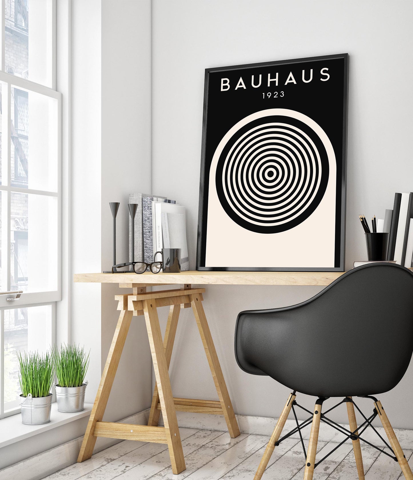 Circles, White on Black