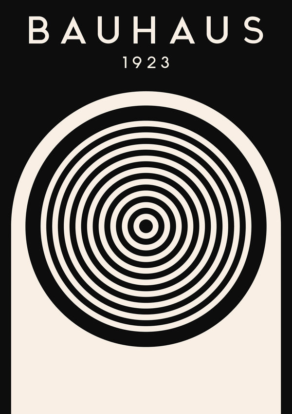 Cirklar, vit på svart
