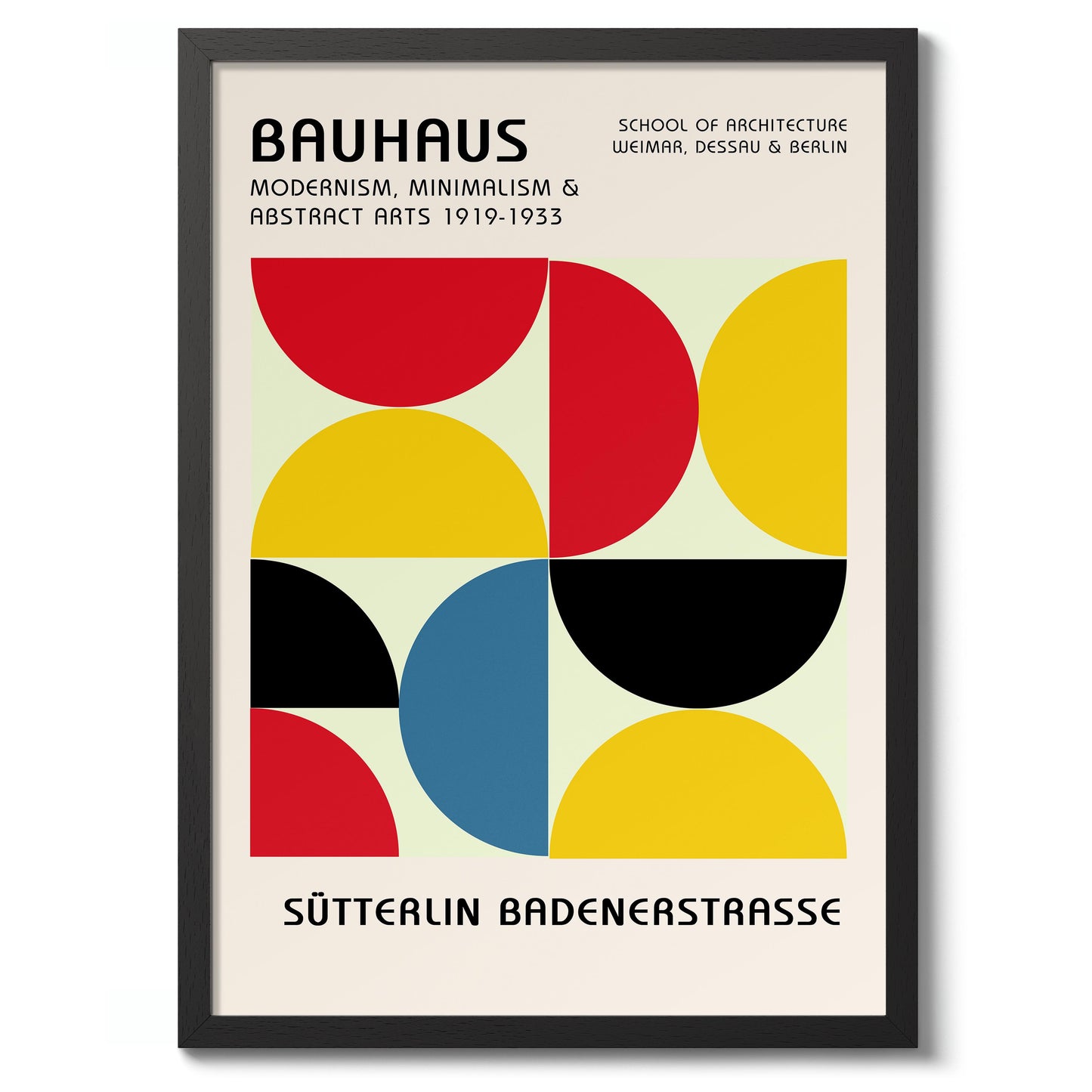 Halvcirklar i primära färger