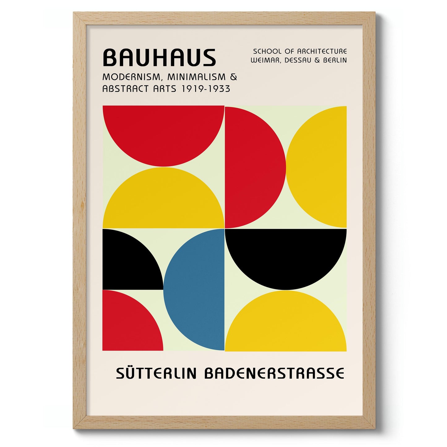 Halvcirklar i primära färger