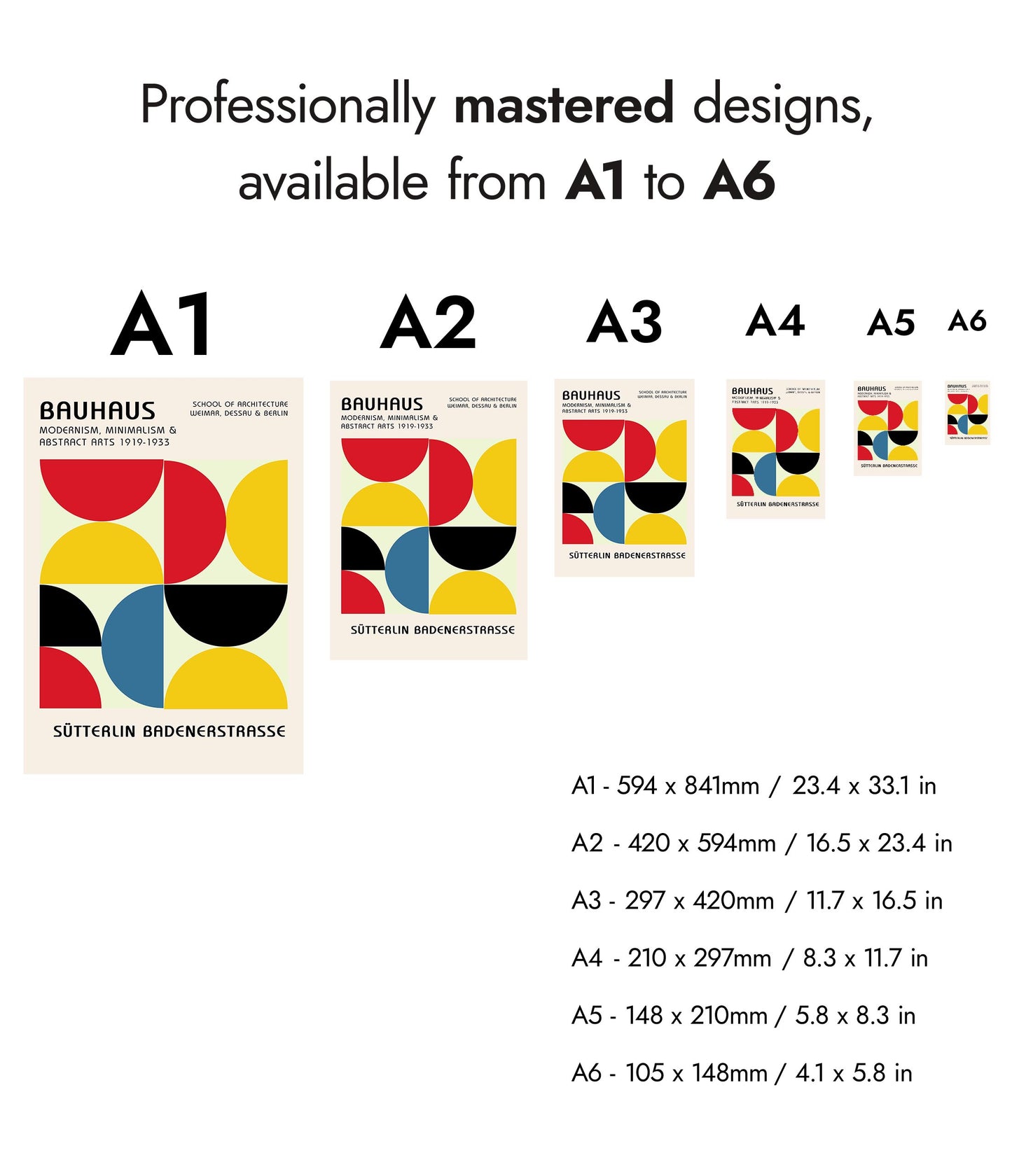 Halvcirklar i primära färger