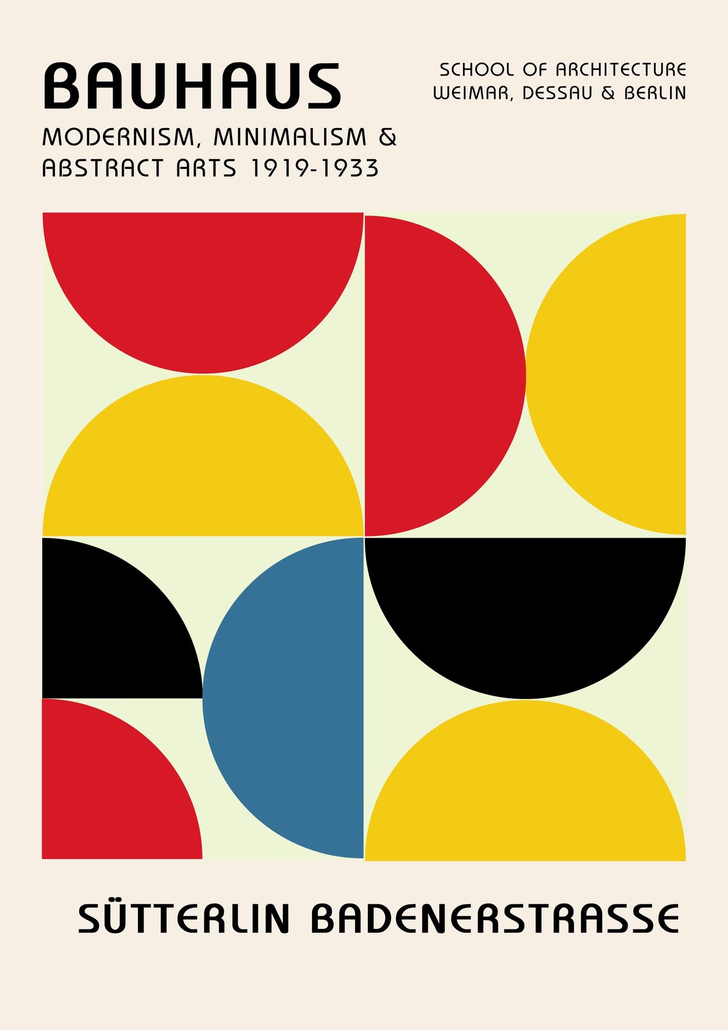 Halvcirklar i primära färger