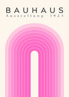 Roze bogen print