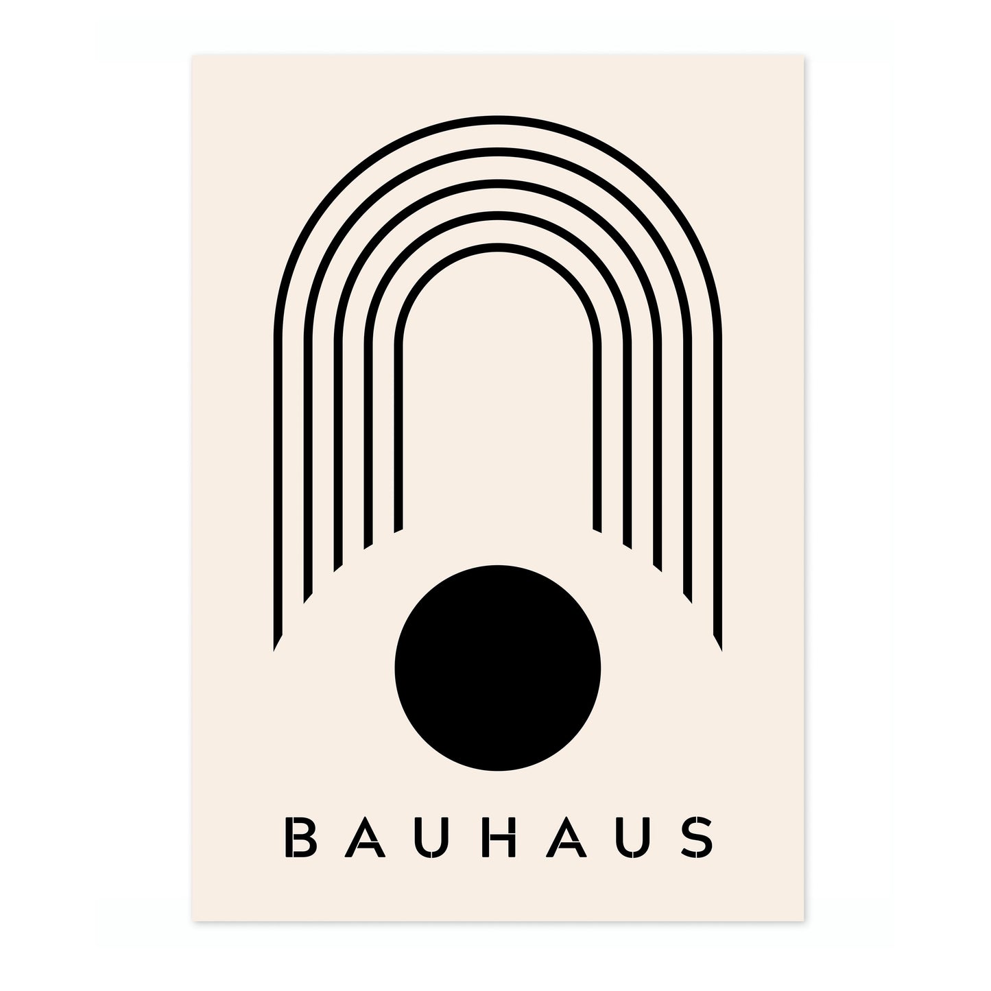 Arc au-dessus d'un Soleil Noir