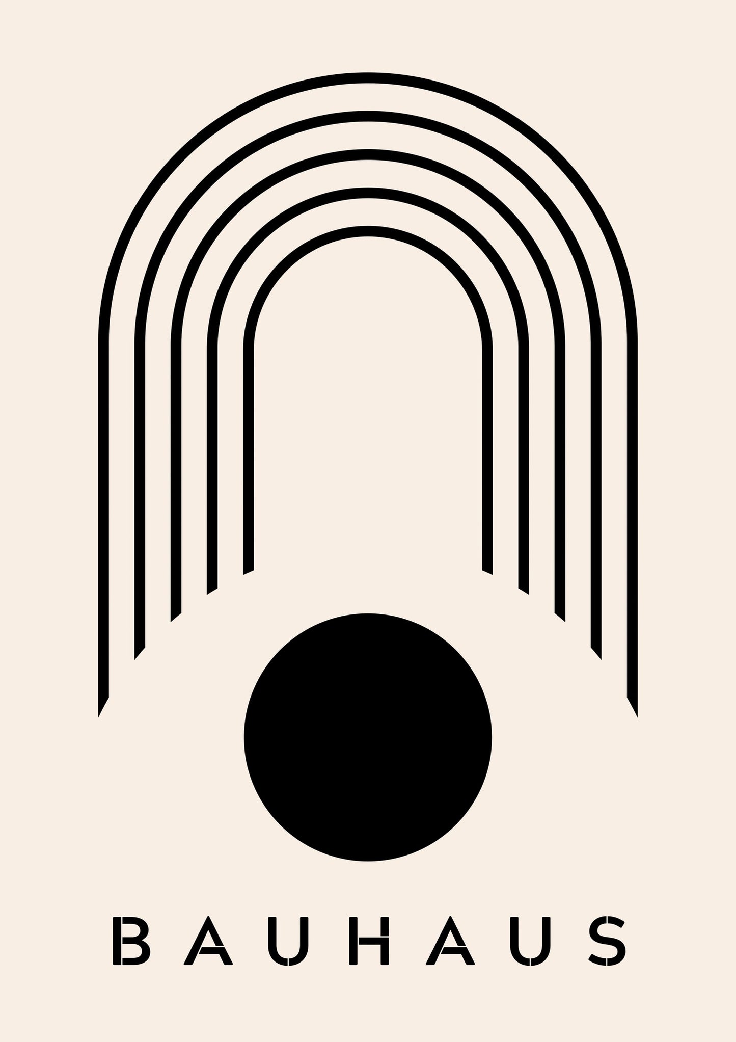 Arc au-dessus d'un Soleil Noir