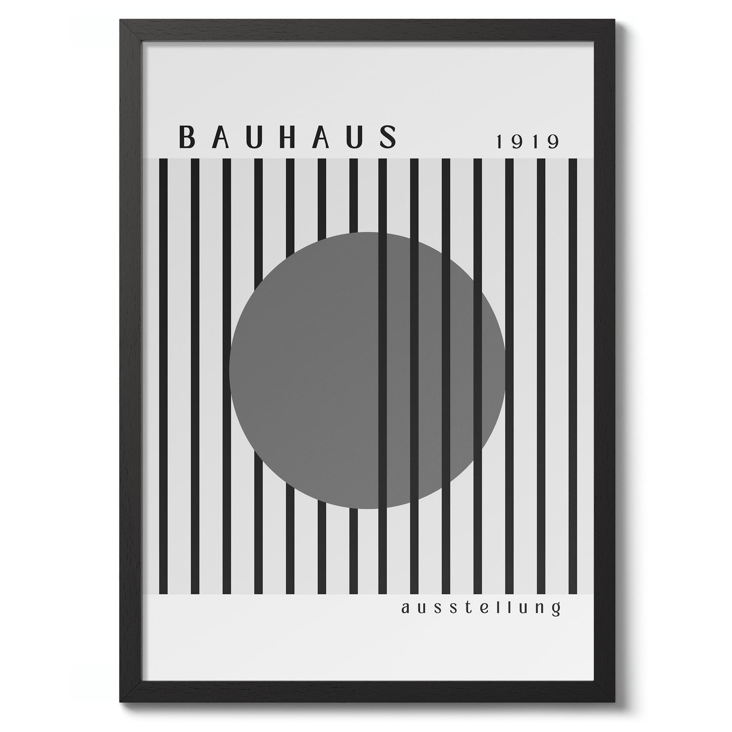 Grauer Kreis & Schwarze Streifen