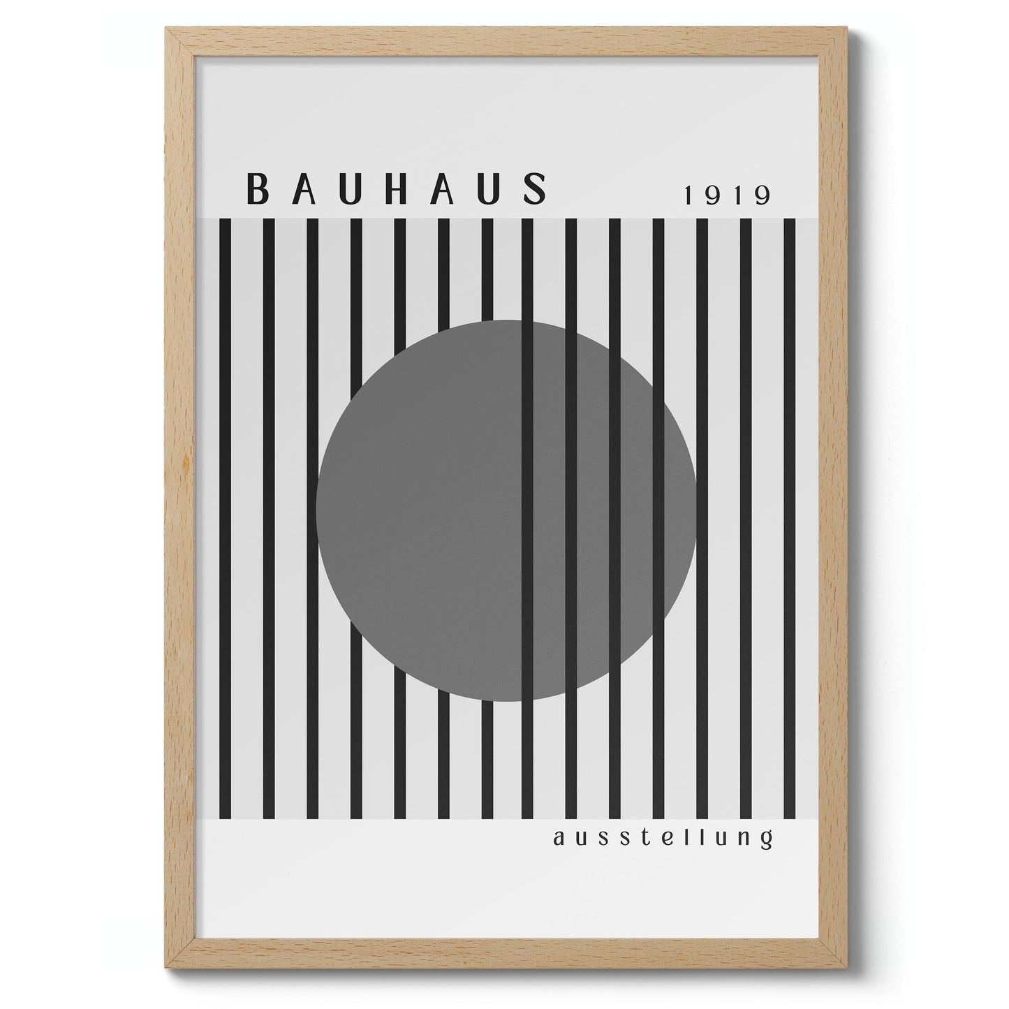 Grauer Kreis & Schwarze Streifen