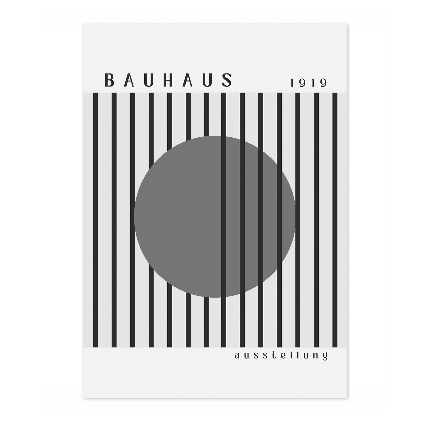 Grauer Kreis & Schwarze Streifen