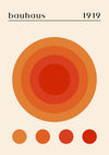 Orange Circles print