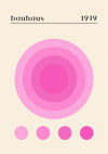 Pink Circles print