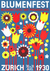 Zürich Blomsterfest print