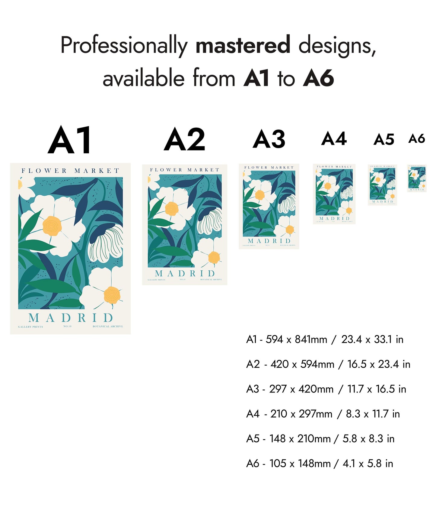 Bloemenmarkt van Madrid