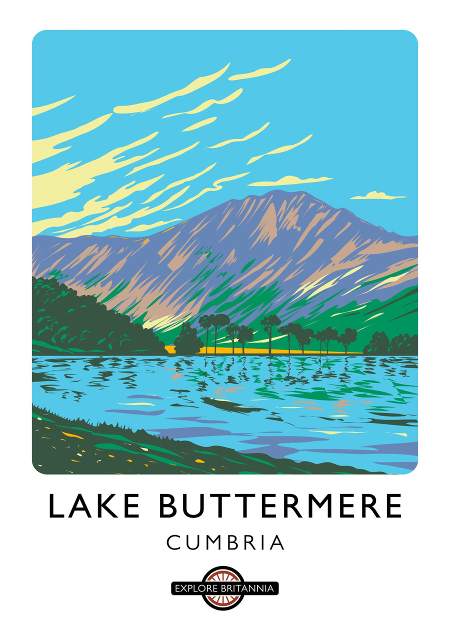 Lac Buttermere, Cumbria - Print Only frame