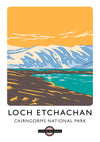Loch Etchahan, Cairngorms National Park print