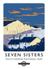 Seven Sisters, South Downs National Park print
