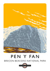 Pen y Fan, Brecon Beacons National Park print