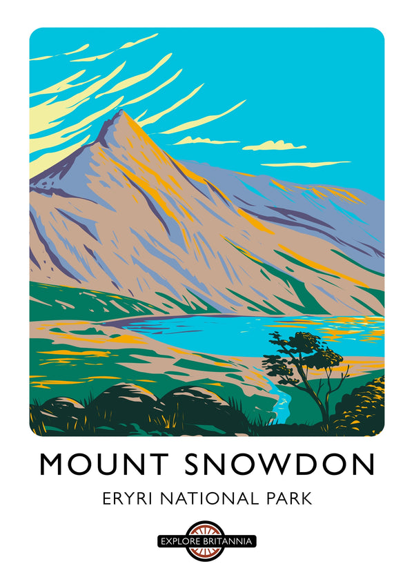 Berg Snowdon, Eryri (Snowdonia) Nationalpark