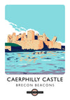 Caerphilly Castle, Brecon Beacons print