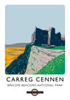 Carreg Cennen, Brecon Beacons print