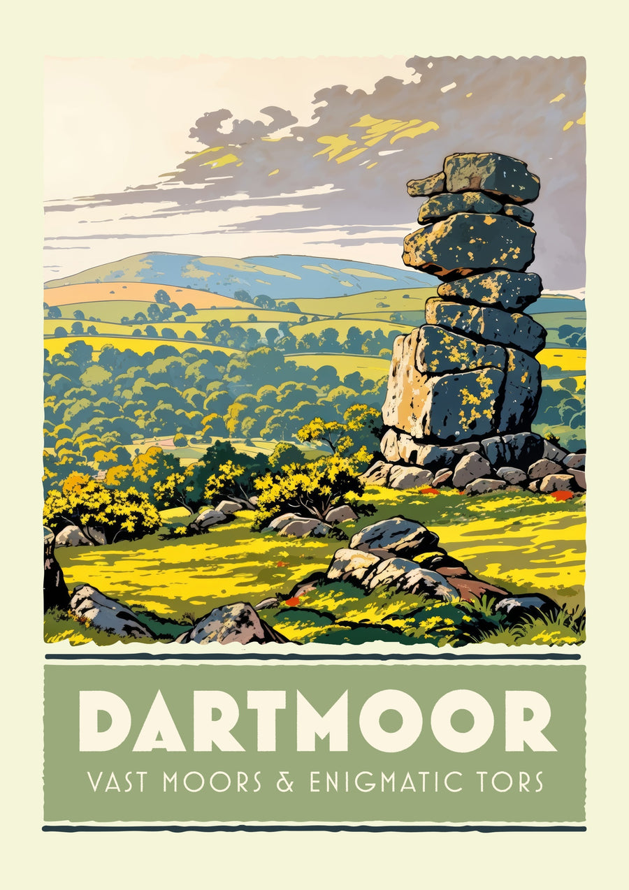 Dartmoor nationalpark - Print Only frame