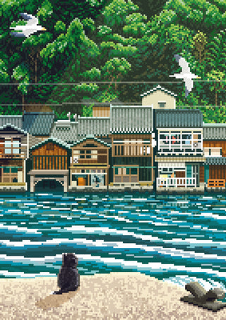 Ine Fishing Village print