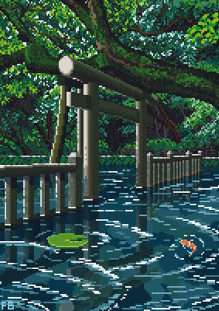 The Mysterious Pond print